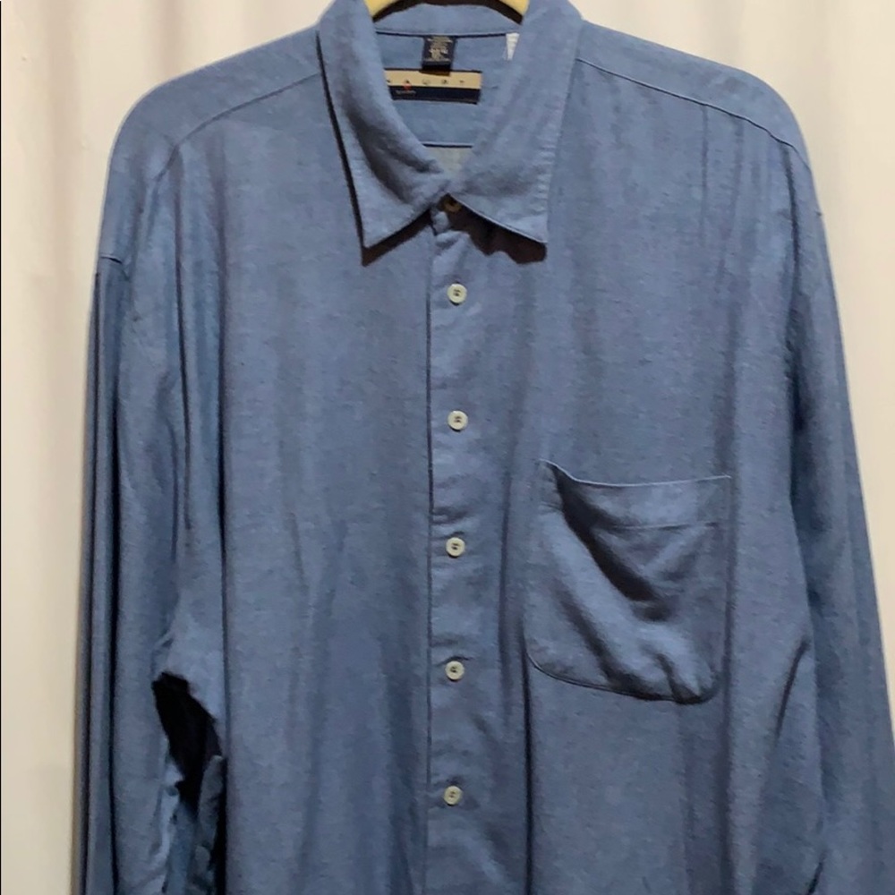 HAUPT SHIRT( brushed cotton) SZ 44/17.5 70%RAYON